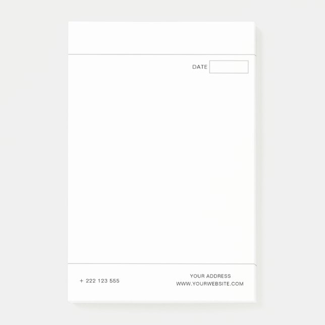 Bloco De Notas Crie seu próprio branco (Frente)