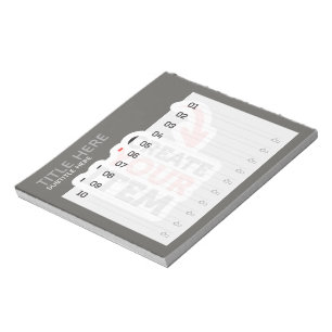 Bloco De Notas CRIE-SEU PRÓPRIO Carregue a sua lista de design