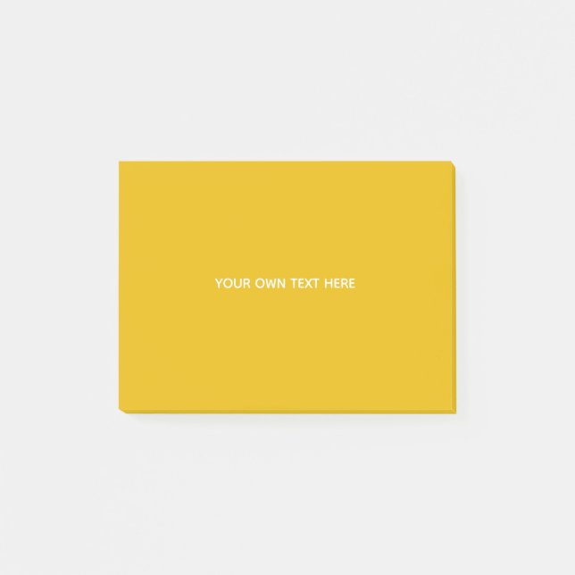 Bloco De Notas Crie Seu Próprio Design Amarelo Personalizado (Frente)