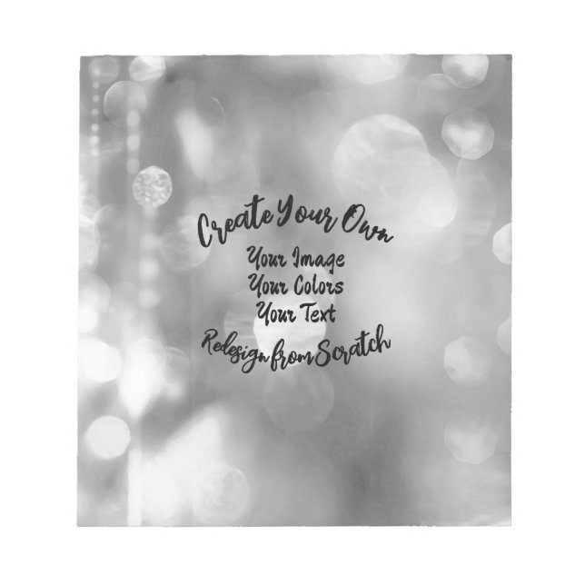 Bloco De Notas Crie seu próprio design/cor personalizado (Frente)