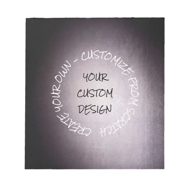 Bloco De Notas Crie seu próprio personalizado completamente (Frente)