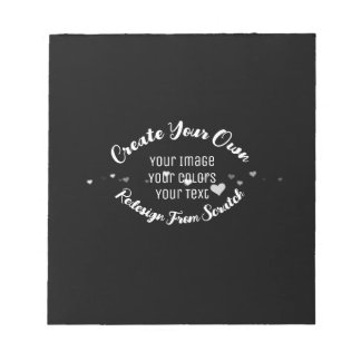 Bloco De Notas Crie sua própria imagem personalizada