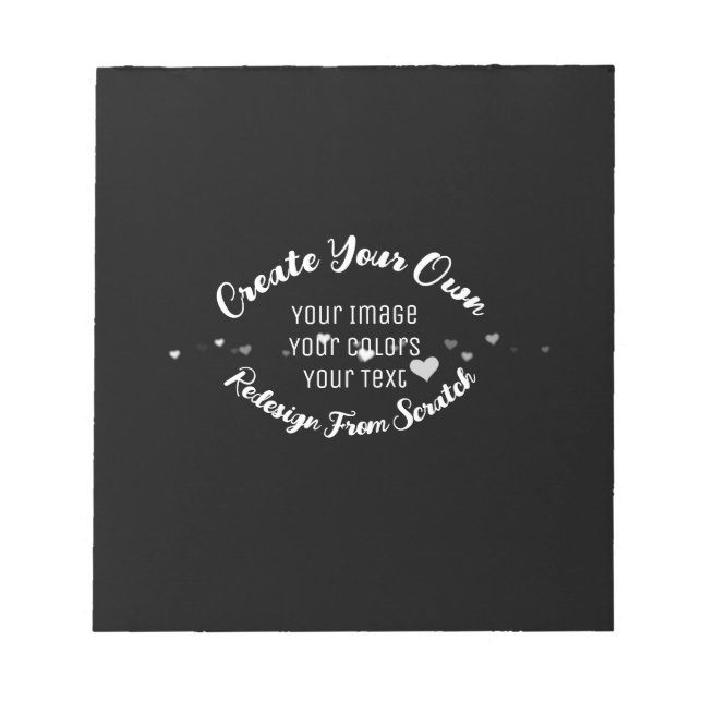 Bloco De Notas Crie sua própria imagem personalizada (Frente)