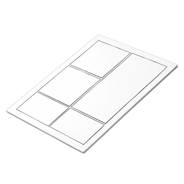 Bloco De Notas Crie suas próprias Histórias em quadrinhos | Págin (Inclinado)