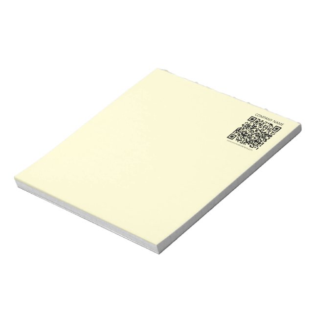 Bloco De Notas Crie um Código QR | Amarelo Claro (Invertido)