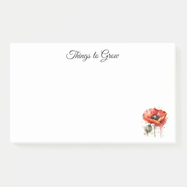 Bloco De Notas Crimson Bloom, custom (Frente)