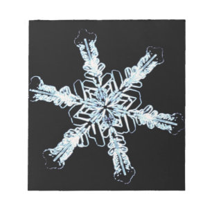Bloco De Notas cristal de neve estelar