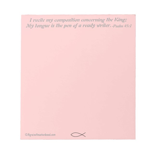 Bloco De Notas cristão (Frente)