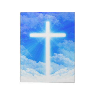 Bloco De Notas Cristão Personalizável da Cruz de Jesus Cristo Cla