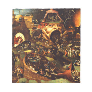 Bloco De Notas Cristo Hieronymus Bosch Em Limbo