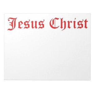 BLOCO DE NOTAS CRISTO JESUS
