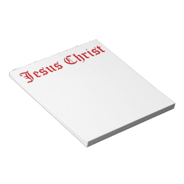 Bloco De Notas Cristo JESUS (Inclinado)