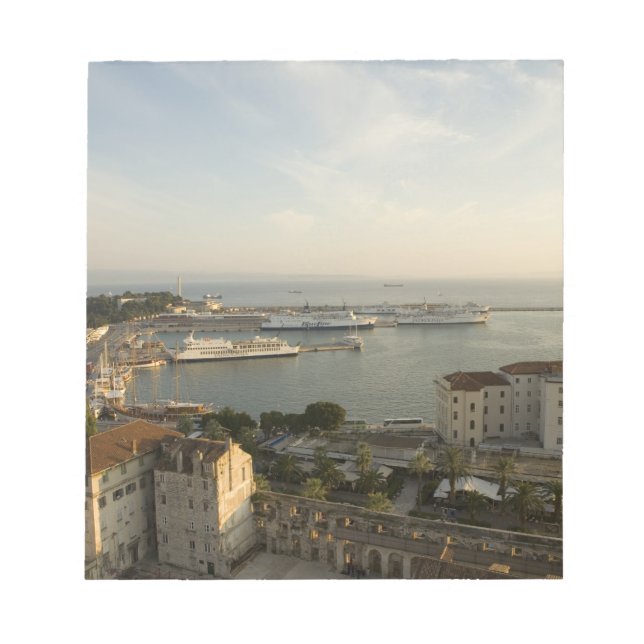 Bloco De Notas Croácia, Dalmácia, Split. Vista da Riva (Frente)