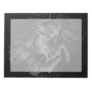 Bloco De Notas Cromo como Taurus assina Hevelius