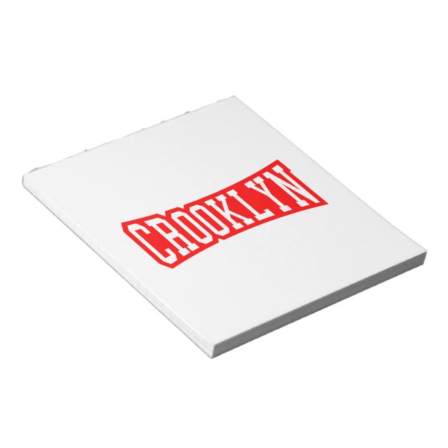 BLOCO DE NOTAS CROOKLYN, NYC (Inclinado)