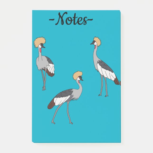 Bloco De Notas Crowned Cranes (Frente)
