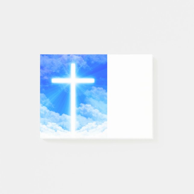 Bloco De Notas Cruz de Cristo de Jesus Personalizável Cristão (Frente)