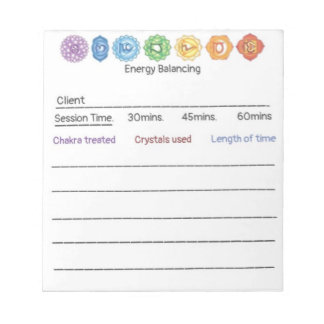 Bloco De Notas Crystal Chakra Energy Balancing