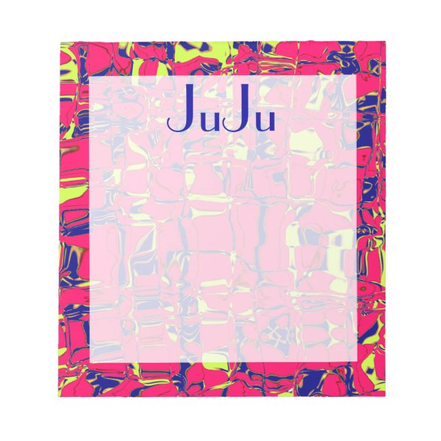 Bloco De Notas Cuckoo Marbled Abstrato (Frente)