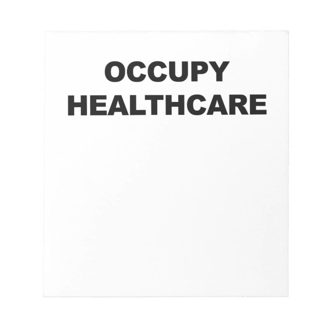 BLOCO DE NOTAS CUIDADOS DE SAÚDE OCUPADOS (Frente)