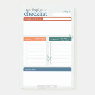 Bloco De Notas Cuidados Espiritais