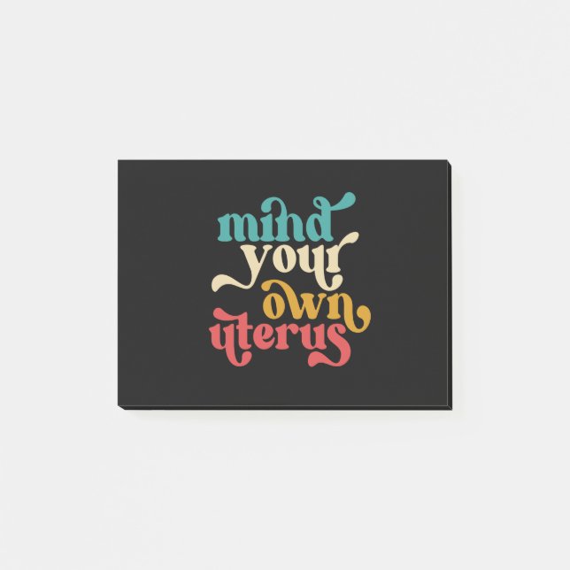 Bloco De Notas Cuide do seu útero (Frente)