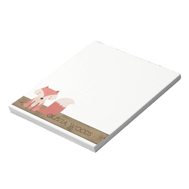 Bloco De Notas Culturas Rústicas de Floresta de Madeira Fértil De (Invertido)