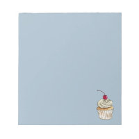 Cupcake de aquarela com creme chicotado e cereja