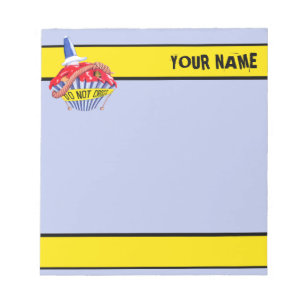 Bloco De Notas Cupcake de Cena de Crime para Notepad Pequeno