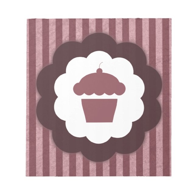 Bloco De Notas cupcake vintage (Frente)
