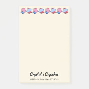 Bloco De Notas Cupcakes Caprichosos Personalizados