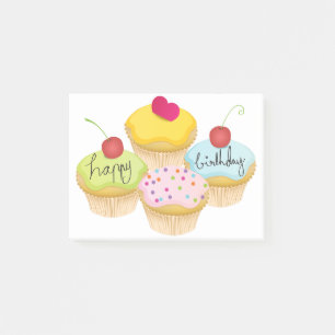 Bloco De Notas Cupcakes de aniversário