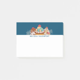 Bloco De Notas Cupcakes de Estilo Retro Deserto Doce