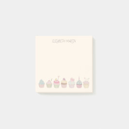 Bloco De Notas Cupcakes e Nome