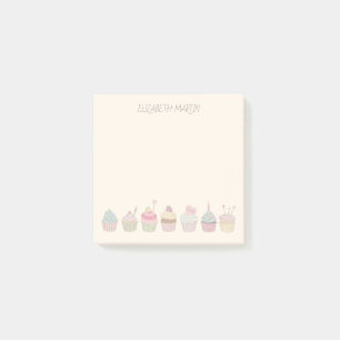 Bloco De Notas Cupcakes e Nome