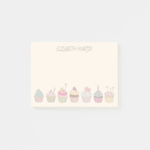 Bloco De Notas Cupcakes e Nome