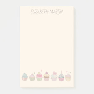 Bloco De Notas Cupcakes e Nome