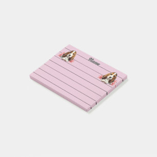 Bloco De Notas Cupido De Caça Personalizado Com Flores