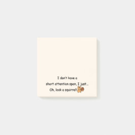 Bloco De Notas Curto Atenção Esquadrão de Mancha Humorístico