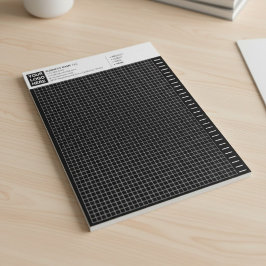 Bloco De Notas Custom Black Engineering Graph Paper Pad with Logo
