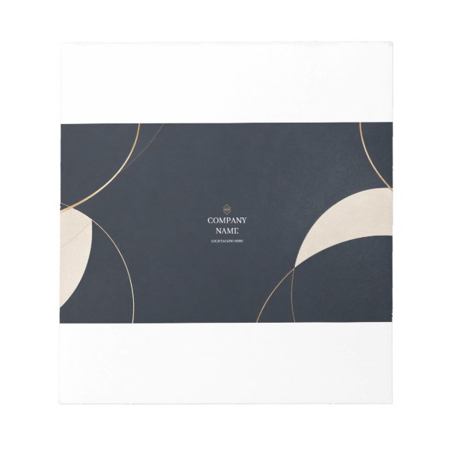 Bloco De Notas Custom Corporate Desk Mat | Company Logo (Frente)