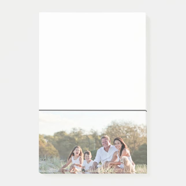 Bloco De Notas Custom family photo add photo stylish personalized (Frente)