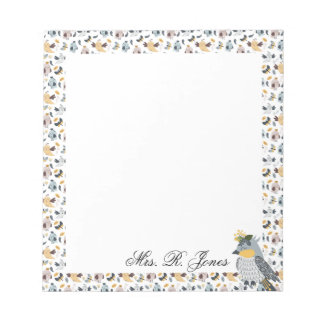 Bloco De Notas Custom For The Birds