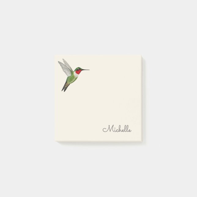 Bloco De Notas Custom Hummingbird  Post-it Notes (Frente)