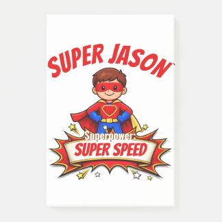 Bloco De Notas Custom Kids Superhero Name & Superpower