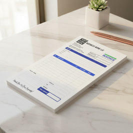 Bloco De Notas Custom Logo Small Business Invoice Receipt Pad