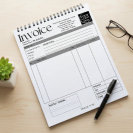 Bloco De Notas Custom Logo Small Business Invoice Sales Receipt