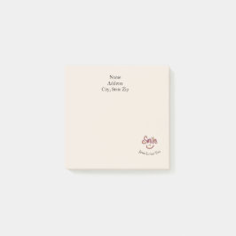 Bloco De Notas Custom Name Church Office Smile Jesus Loves You