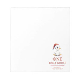 Bloco De Notas Custom One Jolly Goose December First Birthday