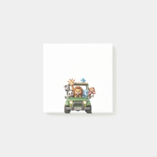 Bloco De Notas Custom Safari Adventure Jungle Jeep Sticky Notes